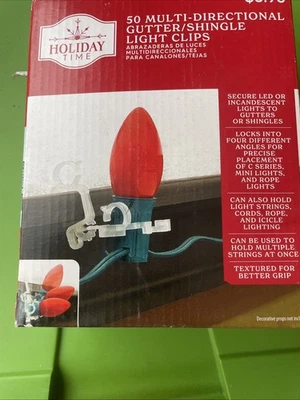 Clips avanzados de canaletas/tejas multidireccionales, 50 unidades, por tiempo de vacaciones Foto 1 de 4