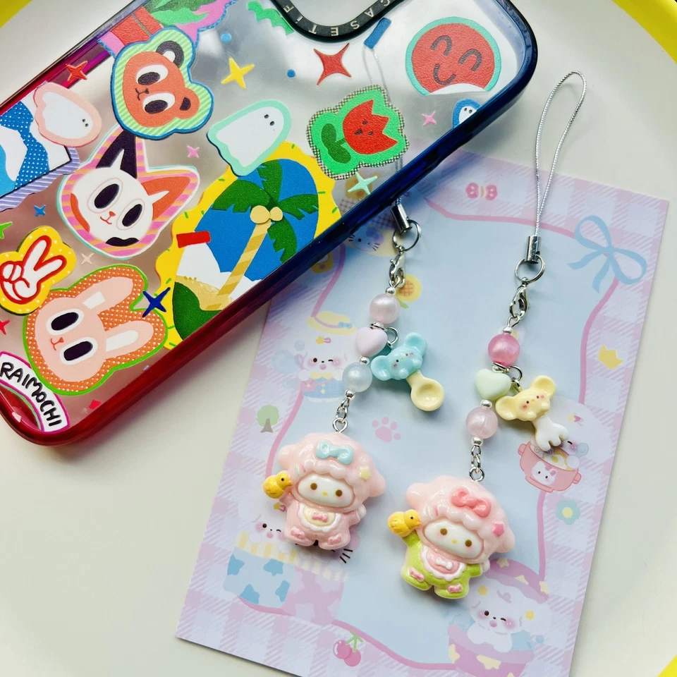 My Sweet Piano Resina Charm Phonecharm Phone Strap Set de 2 Foto 1 de 1