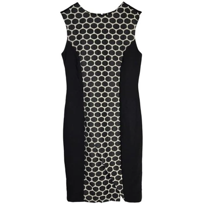 Vestido vaina The Limited negro blanco a lunares para mujer talla 2 funda sin mangas Foto 1 de 4