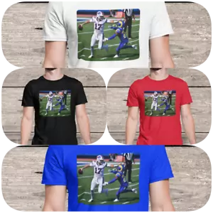 Buffalo Bills QB Josh Allen Game Action Print T - Shirt S - 3XL NEW NWOT - Picture 1 of 5