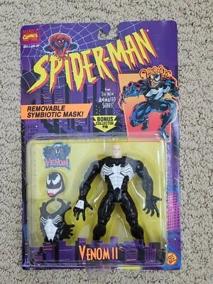 Toy Biz Spider-Man 1995 serie animada Venom II 2 ahorra envío LEER Foto 1 de 2
