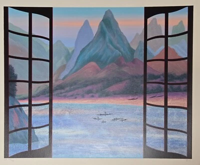 ¡Súper venta! Fanch Ledan Edición Limitada. Serigrafía "Montañas Místicas" FIRMADA Foto 1 de 4