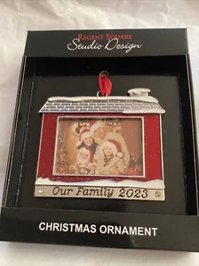 STUDIO DESIGN Our Family Photo House 2023 xmas Christmas Tree ornament new - Picture 1 of 1
