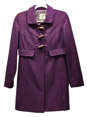 Old Navy Women's Size Small  Aubergine Peacoat Jacket Toggles Snaps Lined - Image 1 of 4