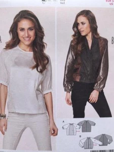 Burda Sewing Pattern 6841 Ladies Misses Semi Fitted Blouse Jacket Size 8-18 UC - Photo 1 sur 4