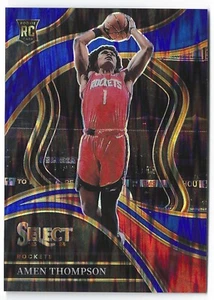 2023-24 Panini Select AMEN THOMPSON Blue Flash /99 Courtside Rookie RC - Picture 1 of 2