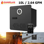 Camplux 10L Propane Gas RV Water Heater 65,000 BTU w/Door & Remote On Demand Hot