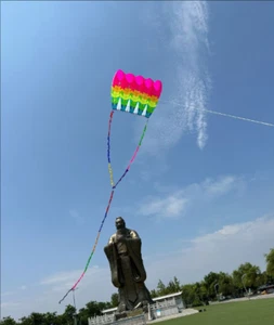 2025Hot selling 6Spm colorful five hole 3D Huge Giant pilot soft kite - Picture 1 of 5