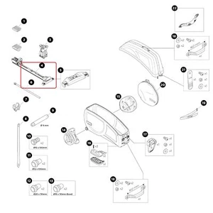 Thule Klick-Schiene kompl.(100501/2) für Thule RoundTrip Pro XT Transition - Bild 1 von 2