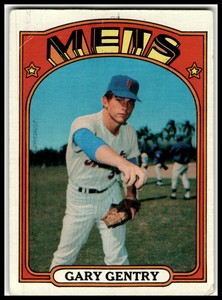 1972 Topps #105 Gary Gentry New York Mets