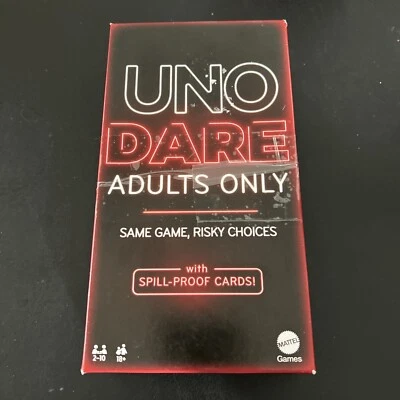Complete UNO Dare Adults Only Card Game, 2-10 Players, Unused Still Sealed Cards - Image 1 of 4