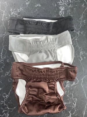 Pañales lavables para perros Pet Magasin grandes: 14 a 22 pulgadas cintura 3 quilates Foto 1 de 4