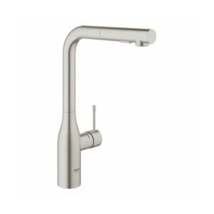 Grohe Essence kitchen sink tap with pull-out spray, Supersteel - Foto 1 di 2