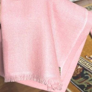 Chal para mujer 100 % cachemira - rosa claro estola pashmina bufandas invierno envoltura corporal - Imagen 1 de 4