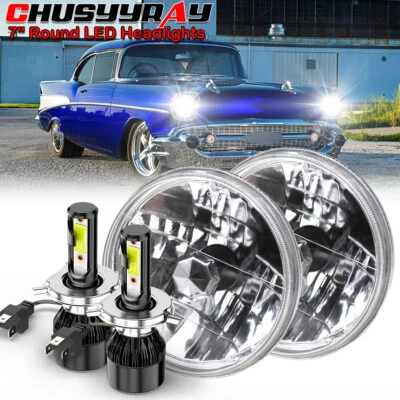 Faros LED redondos de 7 pulgadas para TOYOTA LAND CRUISER FJ40 FJ60 J80 1965-1985 Foto 1 de 4