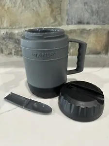 Stanley Aladdin Heatkeeper Food Soup Thermos Gray Black 17 Oz Spoon Mug - Picture 1 of 5