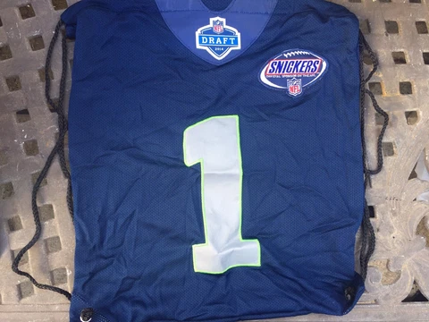 2014 NFL Draft Seattle Seahawks Super Bowl Champions Drawstring bag-rare Cover