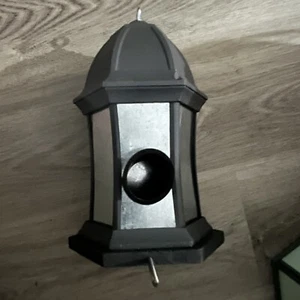 Upcycled Bird House Metal PVC Weatherproof Light Fixture Garden Decor Black 224 - Picture 1 of 6