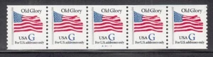USA PNC SC# 2890 BLUE "G" - OLD GLORY (32c) WATER ACTIVATED MNH PL# A3423 - Picture 1 of 1