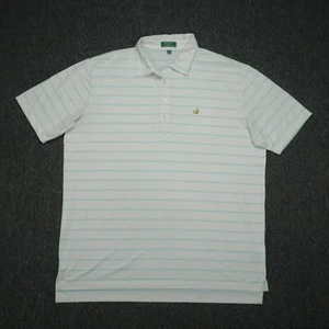 Peter Millar Hemd Herren XXL weiß blau gestreift Masters Polo Augusta National 2XL - Bild 1 von 11