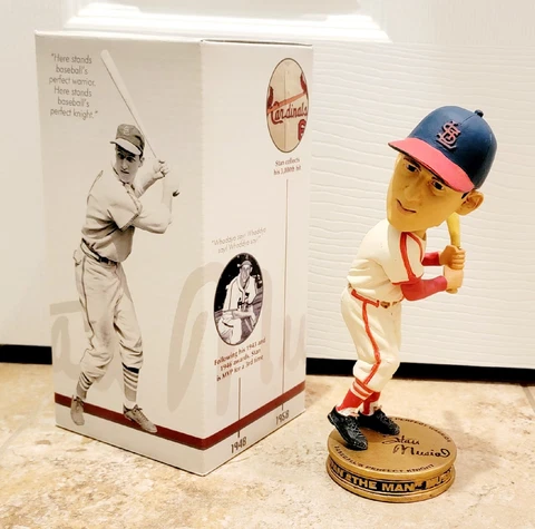 2011 Medal Of Freedom Stan Musial St Louis Cardinals Bobblehead SGA Bat Glued Cover
