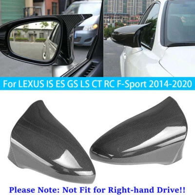 Tapa de cubierta de espejo retrovisor lateral LHD para LEXUS IS GS LS CT RC F-Sport 2014-2020 Foto 1 de 4