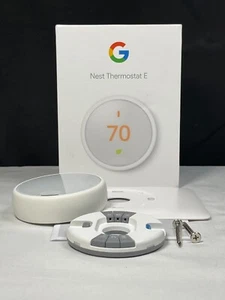 Google Nest Thermostat E A0063 White 3rd Gen Programmable Smart Thermostat - Picture 1 of 12