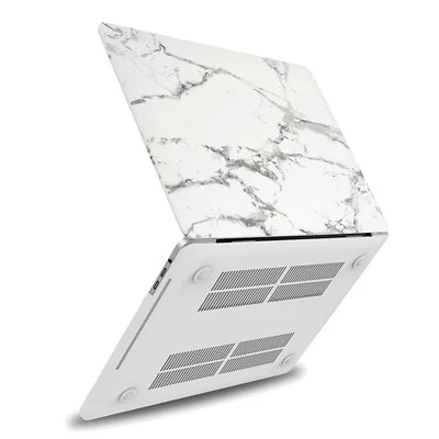 [适用于 MacBook Pro 13 13.3 A1706/A1708] 哑光大理石硬外壳,防震 — 第 1/4 张图片