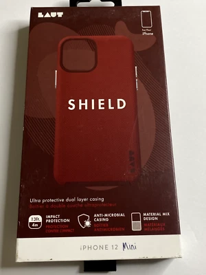 Escudo Laut para iPhone 12 Mini 5G 5.4" - Carmesí con Botones Plateados Foto 1 de 4