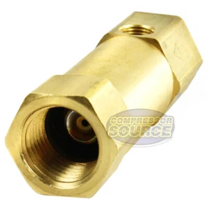 Válvula de retención de aire comprimido de latón en línea NPT hembra de 1/2" x 1/2 pulgadas CIL12U - Imagen 1 de 6