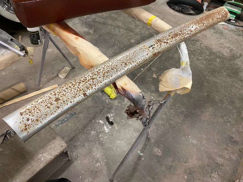 1968 1969 Ford Torino Fairlane Convertible Interior Windshield Header Trim Core - Image 1 of 4