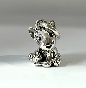 PANDORA Sterling Silver ALE S925 BULL TERRIER PUPPY DOG Charm - Picture 1 of 6