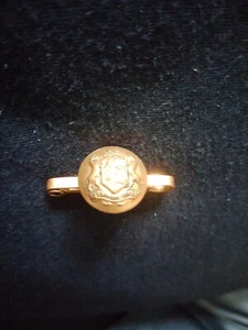 Rolled Gold South Africa Army Sweetheart Pin Brooch Button - Picture 1 of 4