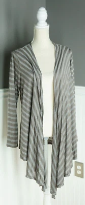 NUEVO Cárdigan Fenn Wright Manson Gris y Plateado Rayas Cascada Rayón XL NUEVO CON ETIQUETAS Foto 1 de 4