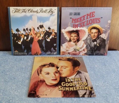 LOT 3 Laserdisc Judy Garland CLOUDS ROLL BY~MEET ST. LOUIS~GOOD OLD SUMMERTIME - Image 1 of 4