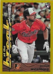 ROOKIE Jordan Westburg 2024 Topps ARCHIVOS 95ATB-25 At The Break lámina de oro 47/50 - Imagen 1 de 2