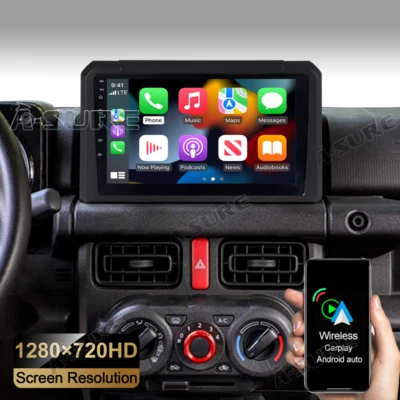 Para Suzuki Jimny 9" Pantalla Táctil Android Radio Coche GPS Navi CarPlay Android Coche