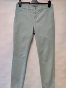 Pantalones de mezclilla J Brand ajustados elásticos verdes menta cintura 30" PVP £230 HARVEY NICHOLS - Imagen 1 de 4