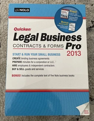 Nolo Quicken Legal Business Contracts Forms Pro 2014 for Small Business - Image 1 of 4