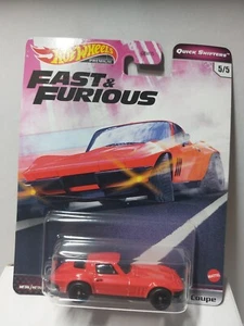 Hot Wheels 1/64 🇨🇵 Fast And Furious Quick shifters corvette Stingray 1965 #5/5 - Foto 1 di 6