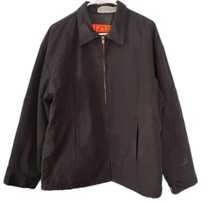 Redkap Jacket L/Short Black Canvas Quilted Full Zip Slash Pocket Work Uniform  - Picture 1 of 9