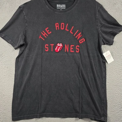 LUCKY BRAND Rolling Stones Mens Extra Large XL Black World Tour Casual Music NWT - Image 1 of 4