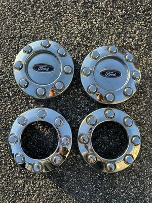 4 05-15 Ford F250 F350 Super Duty Hubcaps Center Caps 5C34-1A096-KD F-250 F-350 - Image 1 of 4