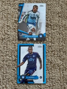 2024 Topps Chrome MLS Charlotte FC Kerwin Vargas RC Lot NO DUPS Cards #88 & #116 - Picture 1 of 2