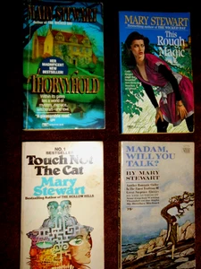 MARY STEWART  GOTHIC PAPERBACK LOT(4) THORNYHOLD+THIS ROUGH MAGIC+TOUCH NOT CAT+ - Bild 1 von 5