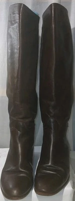 Botas de montar de cuero Calvin Klein Classifications hechas en ITALIA PARA MUJER 7 M Foto 1 de 4