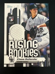 2025 Topps Update CHASE DOLLANDER Rising Rookies Relic RC RRR-CD ROCKIES - Picture 1 of 2