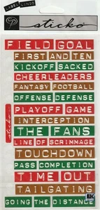 Sticko Label Lingo stickers FOOTBALL theme 61352 FAST FREE ship! LAST ONE! - Picture 1 of 1