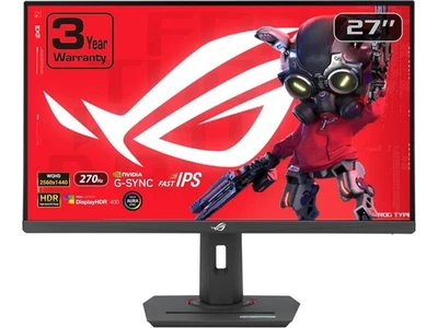 ASUS 27" 270 Hz Fast IPS QHD Gaming Monitor FreeSync Premium & G-Sync Compatible - Image 1 of 4