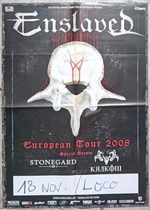ENSLAVED European Tour 2008 German Original Poster 2008 - Picture 1 of 2